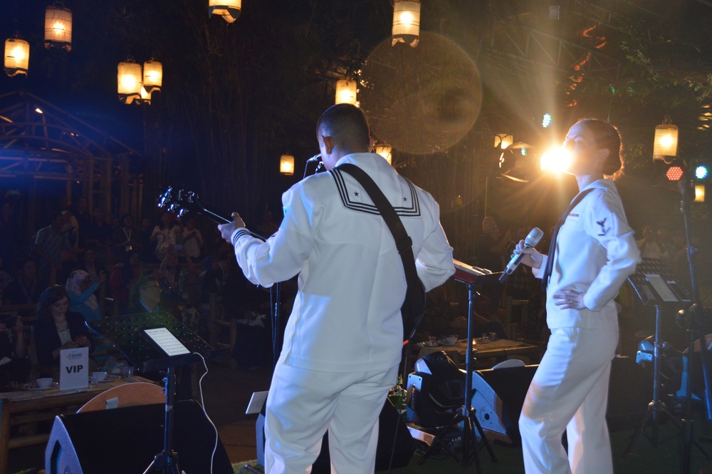 Seventh Fleet Band Indonesia Bus Tour