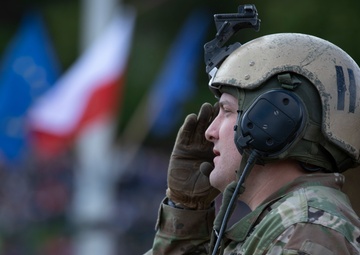 U.S. Army Soldiers participate in Poland's Constitution Day Parade