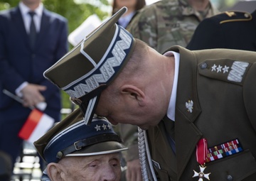 U.S. Army Soldiers participate in Poland's Constitution Day Parade