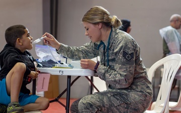 Children receive medical care, play with service members at IRT Puerto Rico 2019