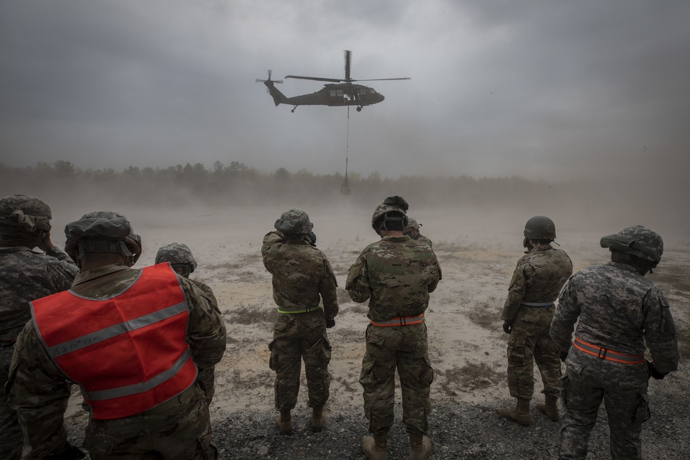 250th Brigade Support Battalion sling load training