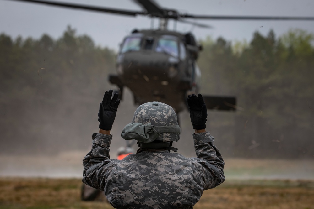 250th Brigade Support Battalion sling load training