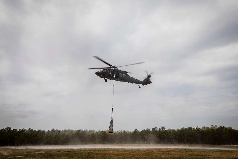 250th Brigade Support Battalion sling load training