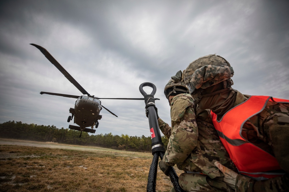 250th Brigade Support Battalion sling load training