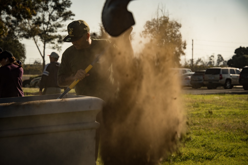 Volunteer airmen take charge of beautification efforts at 146 AW