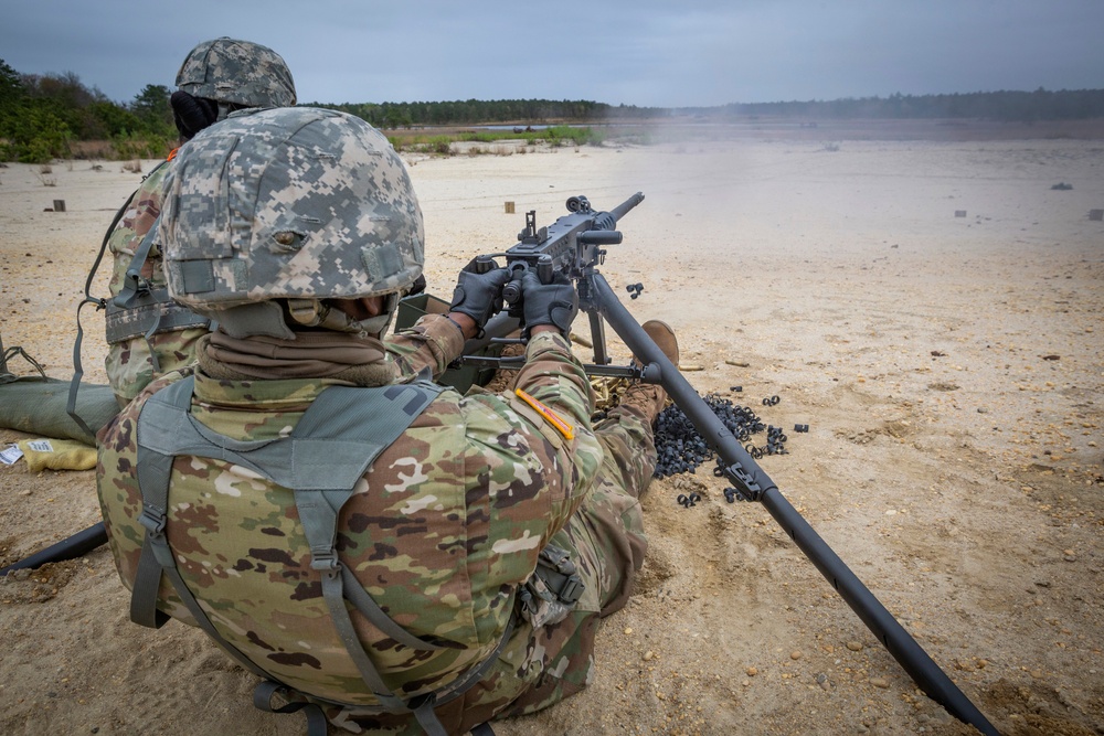 Chemical Company Soldiers qualify on M2 .50 caliber machine gun