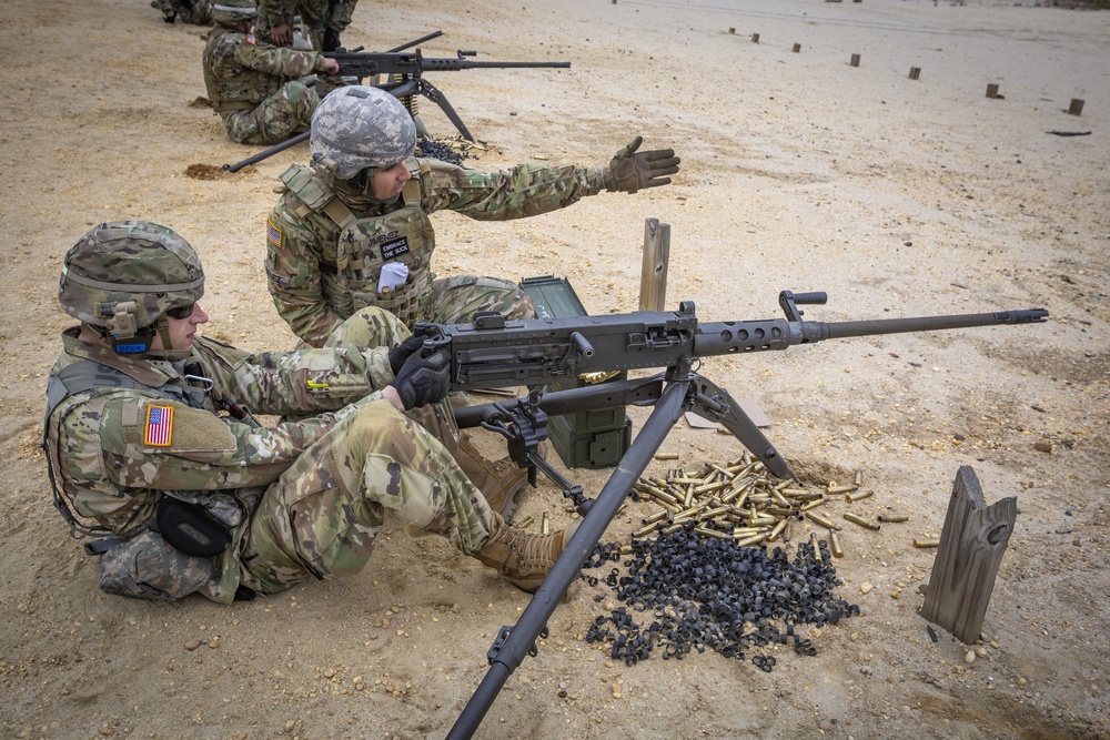 Chemical Company Soldiers qualify on M2 .50 caliber machine gun