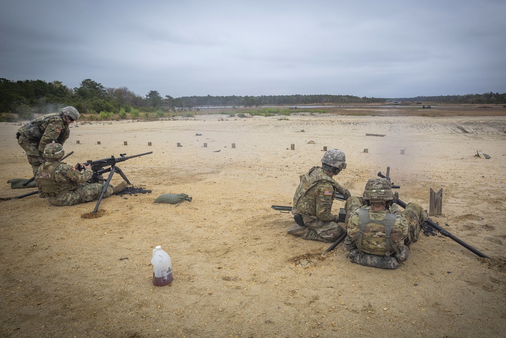 Chemical Company Soldiers qualify on M2 .50 caliber machine gun