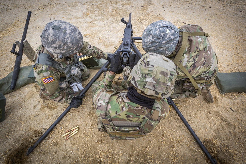 Chemical Company Soldiers qualify on M2 .50 caliber machine gun