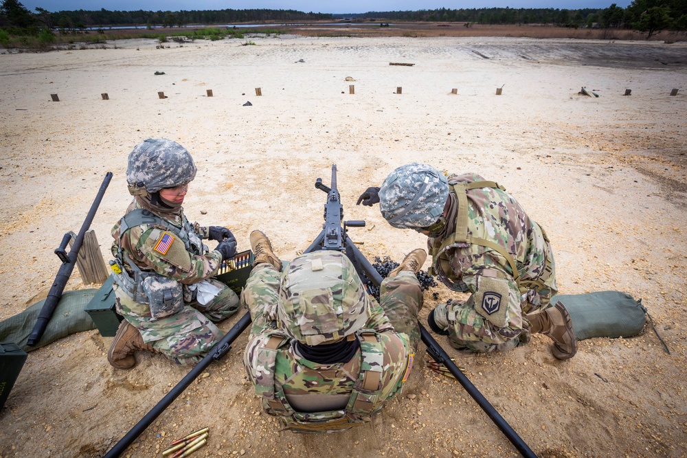 Chemical Company Soldiers qualify on M2 .50 caliber machine gun