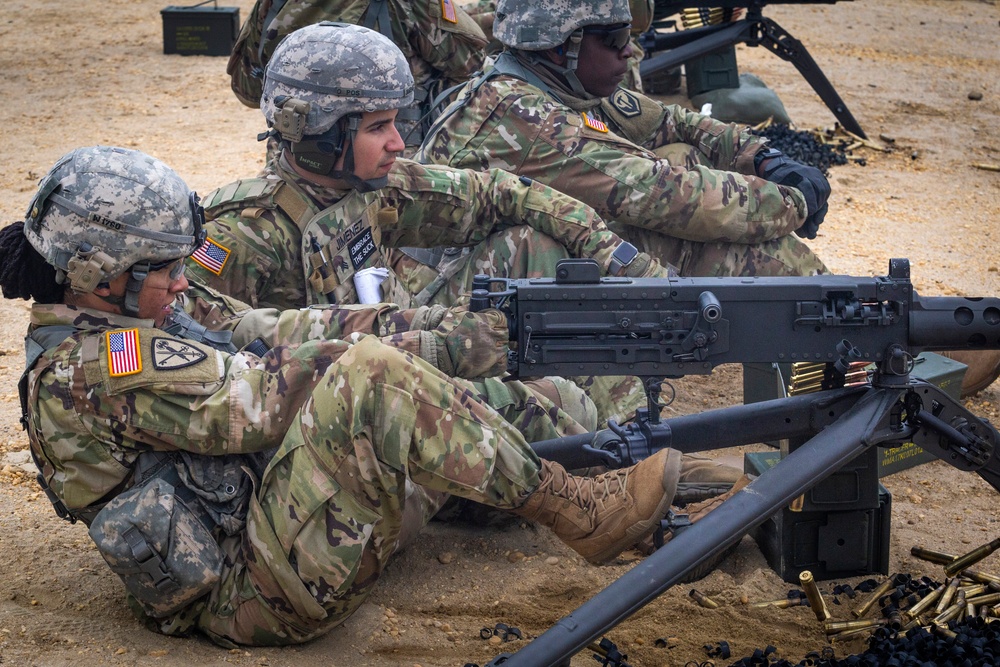 Chemical Company Soldiers qualify on M2 .50 caliber machine gun