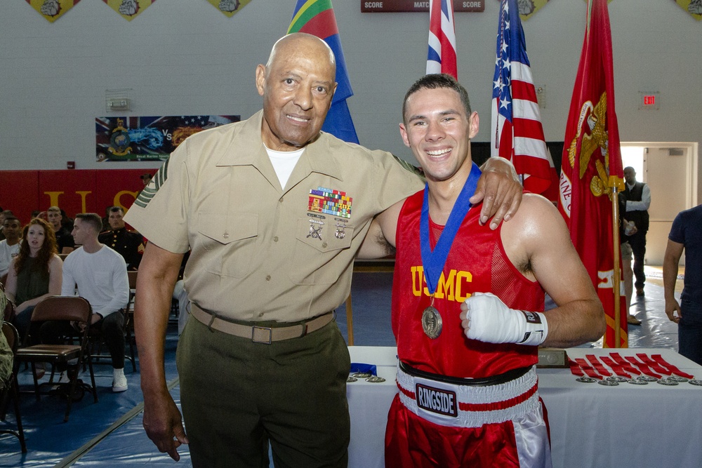 SMMC at USMC boxing match with Royal Marines