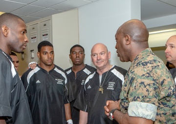 SMMC at USMC boxing match with Royal Marines