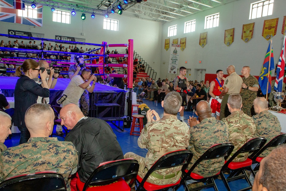 SMMC at USMC boxing match with Royal Marines