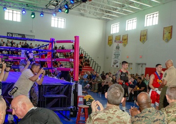 SMMC at USMC boxing match with Royal Marines