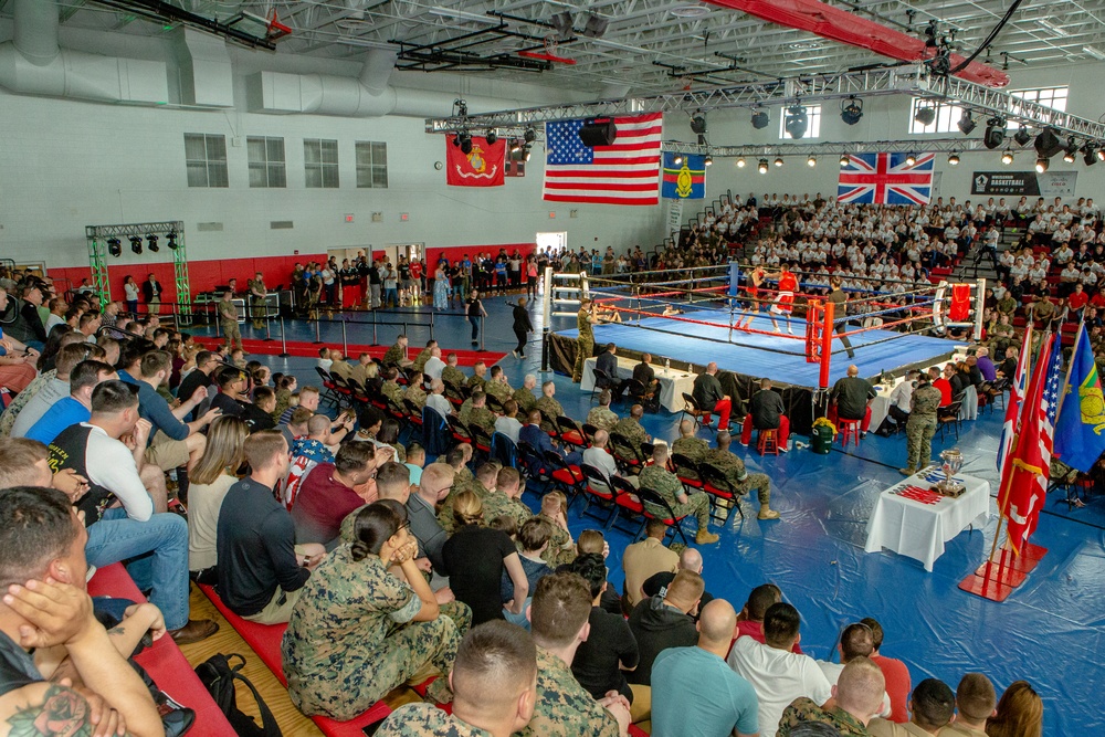 SMMC at USMC boxing match with Royal Marines