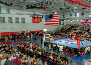 SMMC at USMC boxing match with Royal Marines