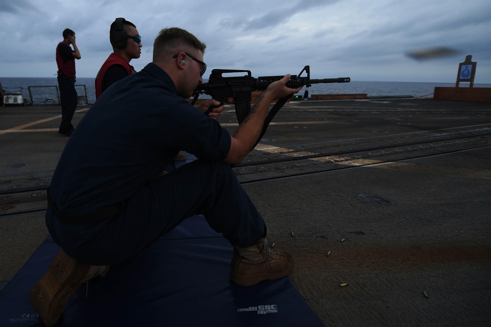 USS Spruance Small-Arms Qualifications Course