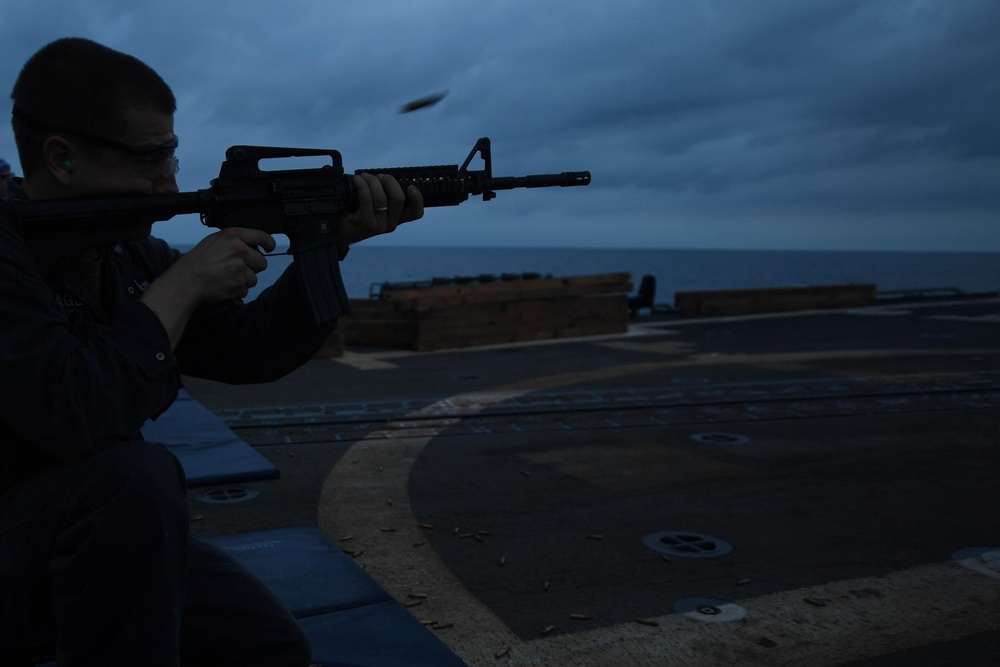 USS Spruance Small-Arms Qualifications Course