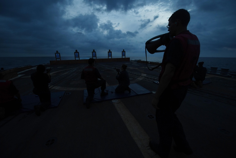 USS Spruance Small-Arms Qualifications Course