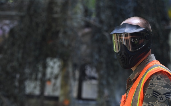 Washington Air Guard security forces train UW cadets in small unit tactics