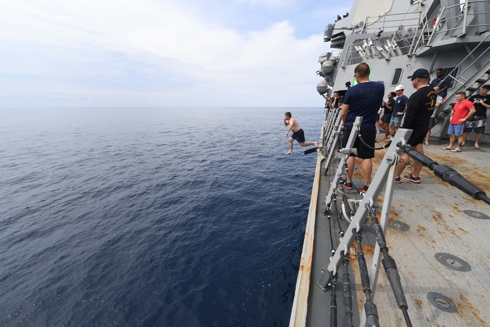 USS Spruance Swim Call