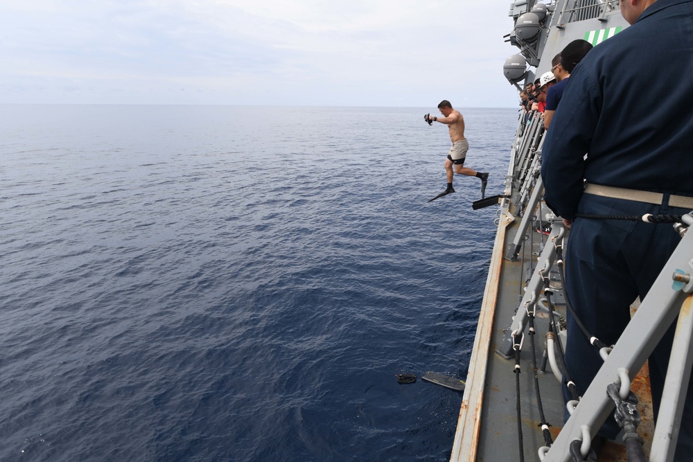 USS Spruance Swim Call