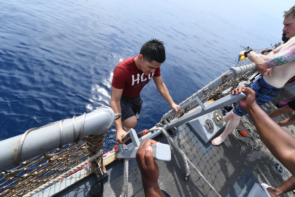 USS Spruance Swim Call