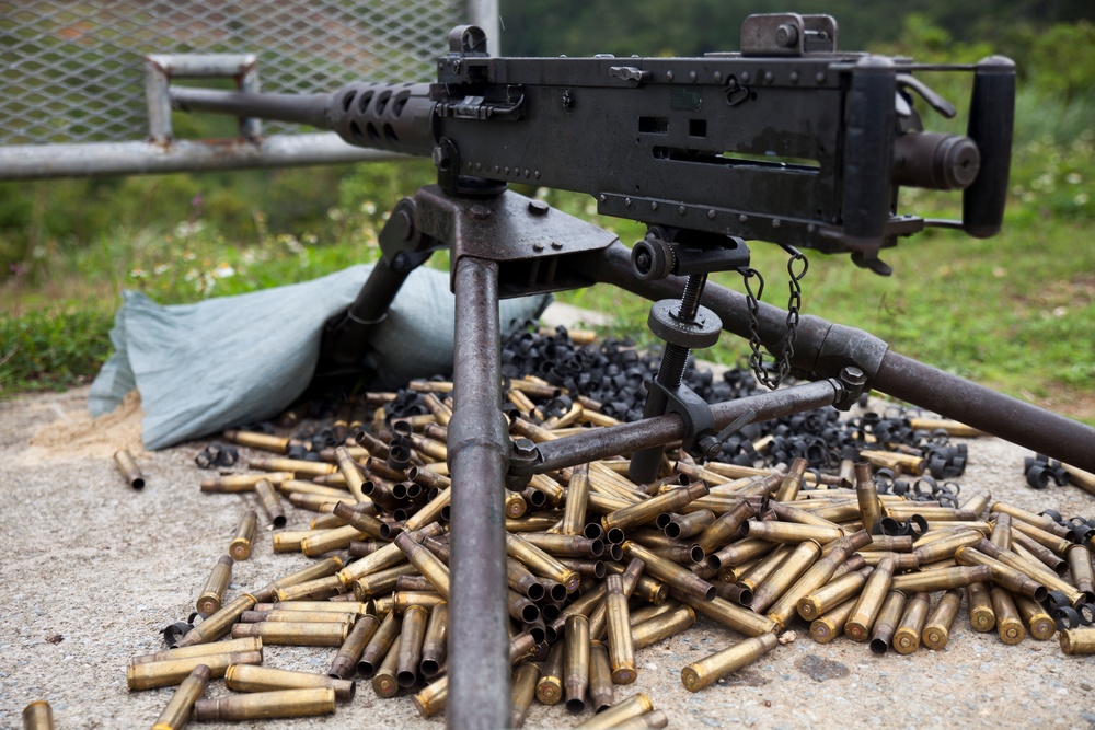 Marines with CLB-31 conduct machine gun range