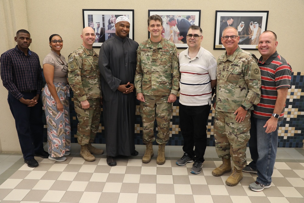 Colonel Khallid Shabazz visits U.S. ARCENT region
