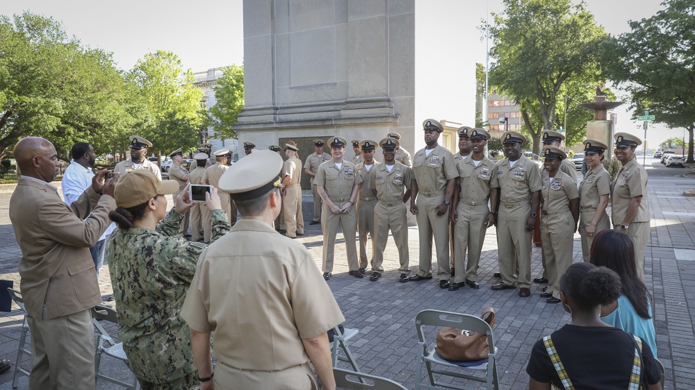 USS Gerald R. Ford (CVN 78): Master Chief Pinning Ceremony 2019