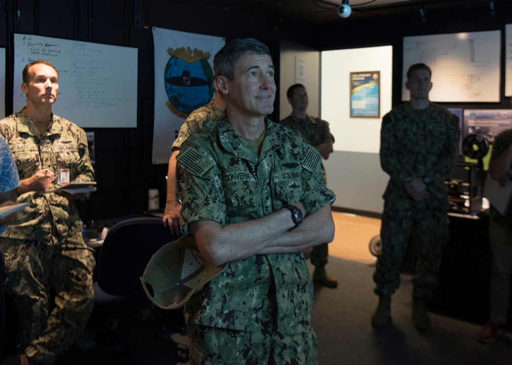 Rear Adm. Converse Tours Innovation Lab