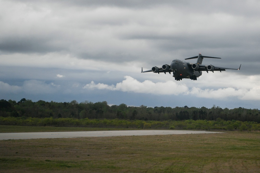 C-17 performs semi prepared runway operations flight