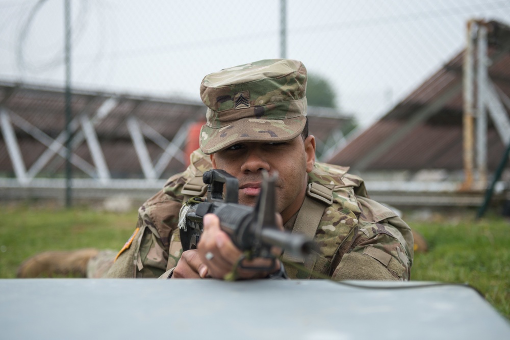 39th Strategic Signal Battalion Practices Warrior Tasks