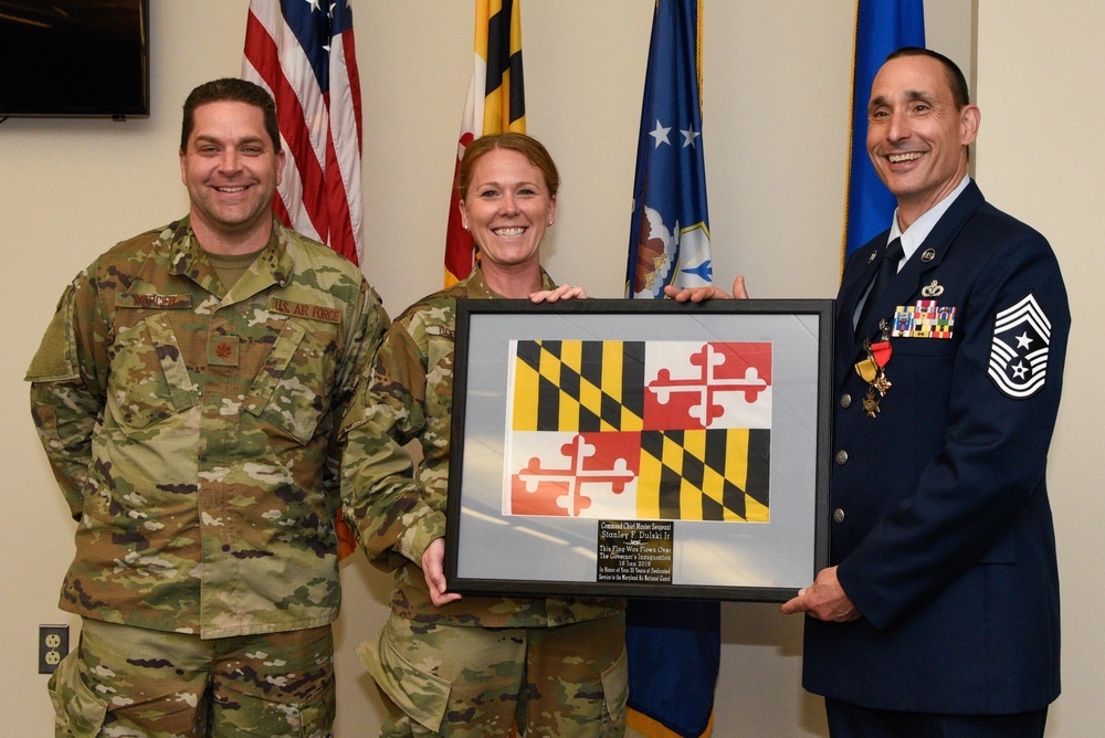 175th Wing Command CMSgt Dulski Retirement