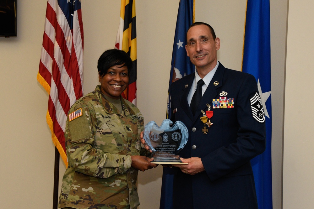 175th Wing Command CMSgt Dulski Retirement