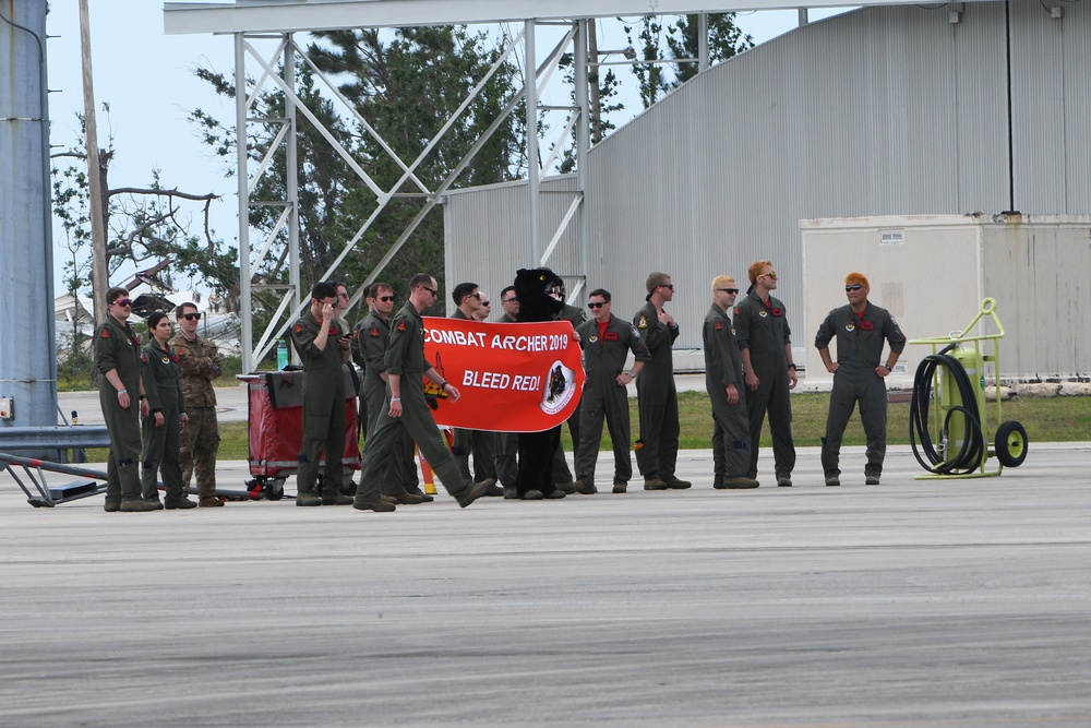 494th Fighter Squadron arrives for exercise Checkered Flag 19-1