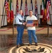 1st CAB Commander Presents Plaque to Military Historian