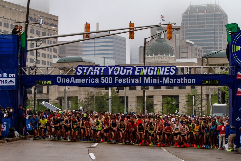 Representing at the 500 Festival Mini-Marathon