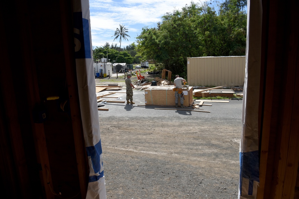 169th Civil Engineer Squadron trains at Bellows Air Force Station