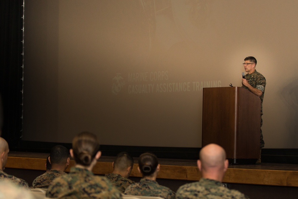 U.S. Marines attend Casualty Assistance Calls Officer training