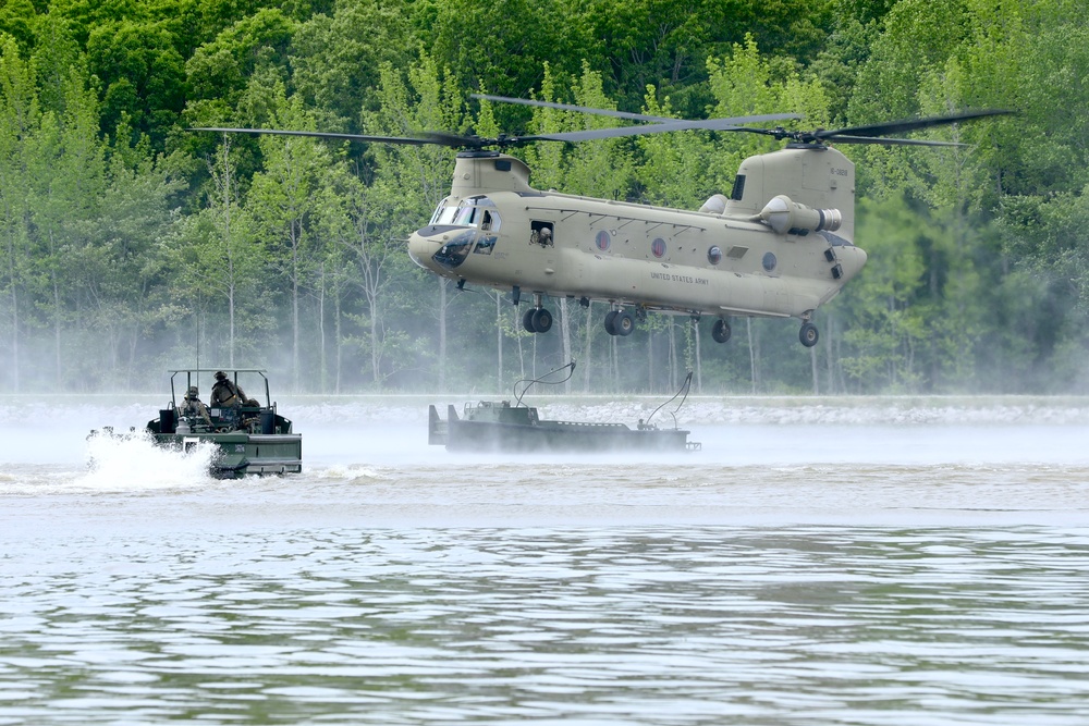 2-101 Conducts Bridge Building Exercise