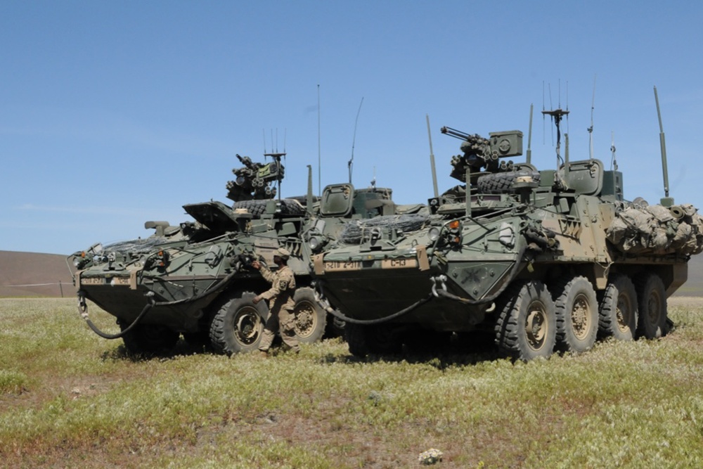 U.S. Army Soldiers and Marines participate in Joint Warfighting Assessment 19