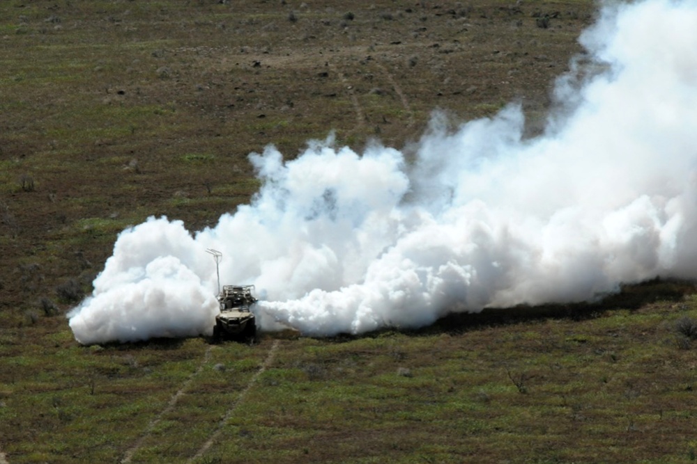 U.S. Army Soldiers and Marines participate in Joint Warfighting Assessment 19