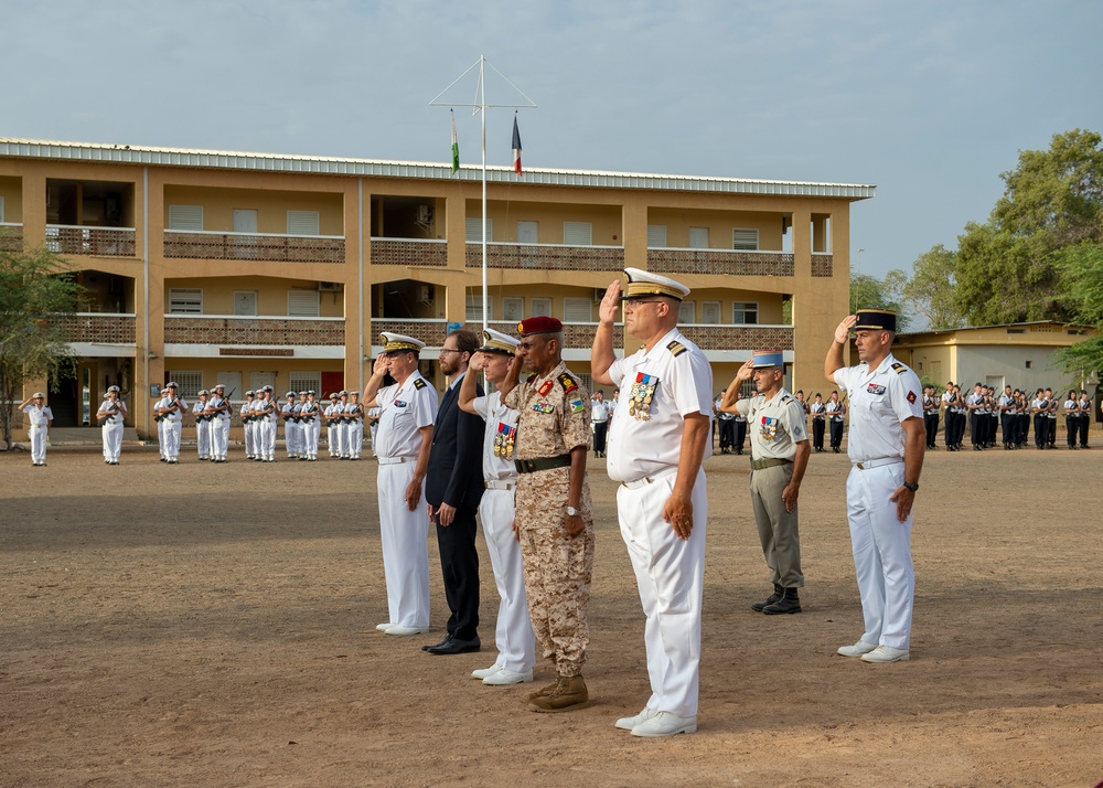 CLDJ and CJTF-HOA leadership attend a French Victory Day ceremony 2019