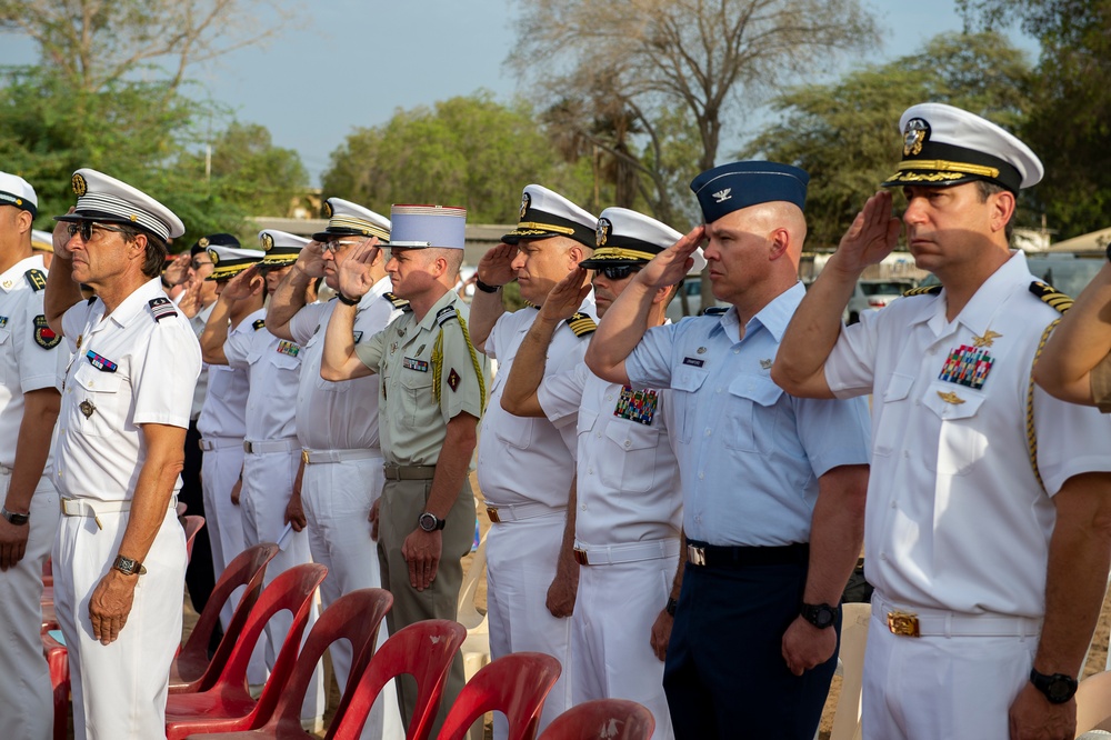 CLDJ and CJTF-HOA leadership attend a French Victory Day ceremony 2019