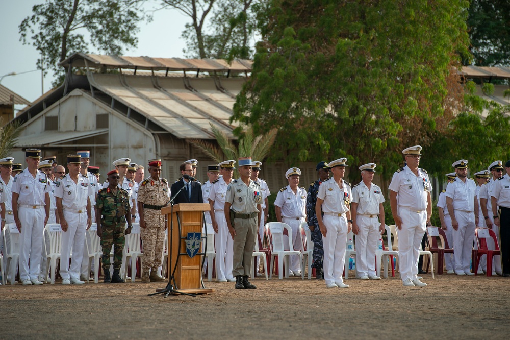 CLDJ and CJTF-HOA leadership attend a French Victory Day ceremony 2019