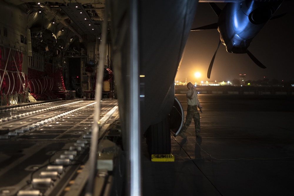 75th EAS Night Sortie Cargo Mission