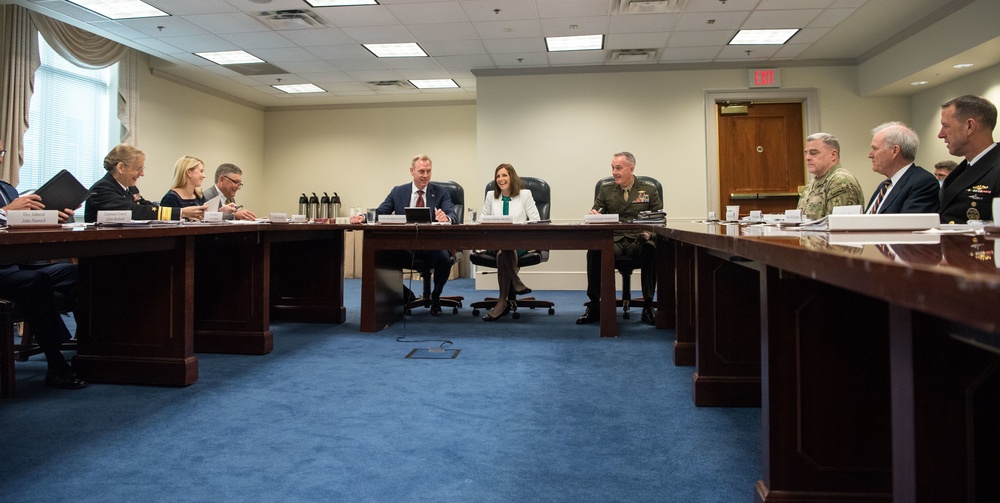 A/SD, CJCS and senior DoD leaders brief Sen. McSally on SAAITF