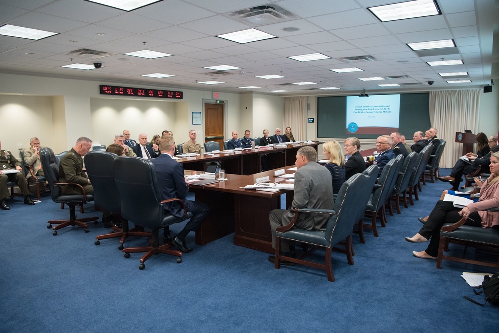 A/SD, CJCS and senior DoD leaders brief Sen. McSally on SAAITF